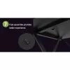 Secretária gaming Techly para PC com bordo ergonómico chanfrado preto