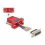Conjunto de montagem DELOCK D-Sub 15 pinos fêmea para RJ12 fêmea, vermelho