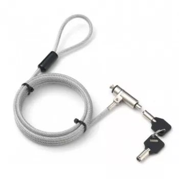 Sistema de segurança Techly Wedge-Lock fechadura para cabo de portátil 1,8 m