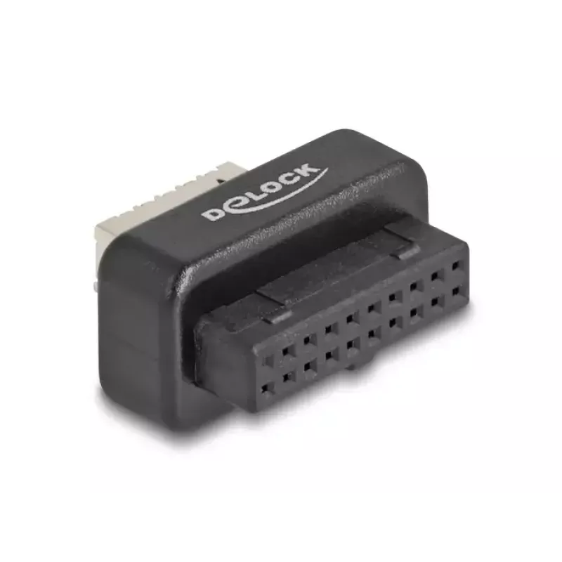 Adaptador USB DeLOCK header de pinos USB interno (fêmea) para Type-E Key A fêmea 5 Gbps