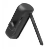 Powerbank Manhattan com ficha USB-C integrada, 5000 mAh, até 20 W de potência de saída, kickstand para utilização como suporte de carregamento de telemóvel, preto, um ano de garantia