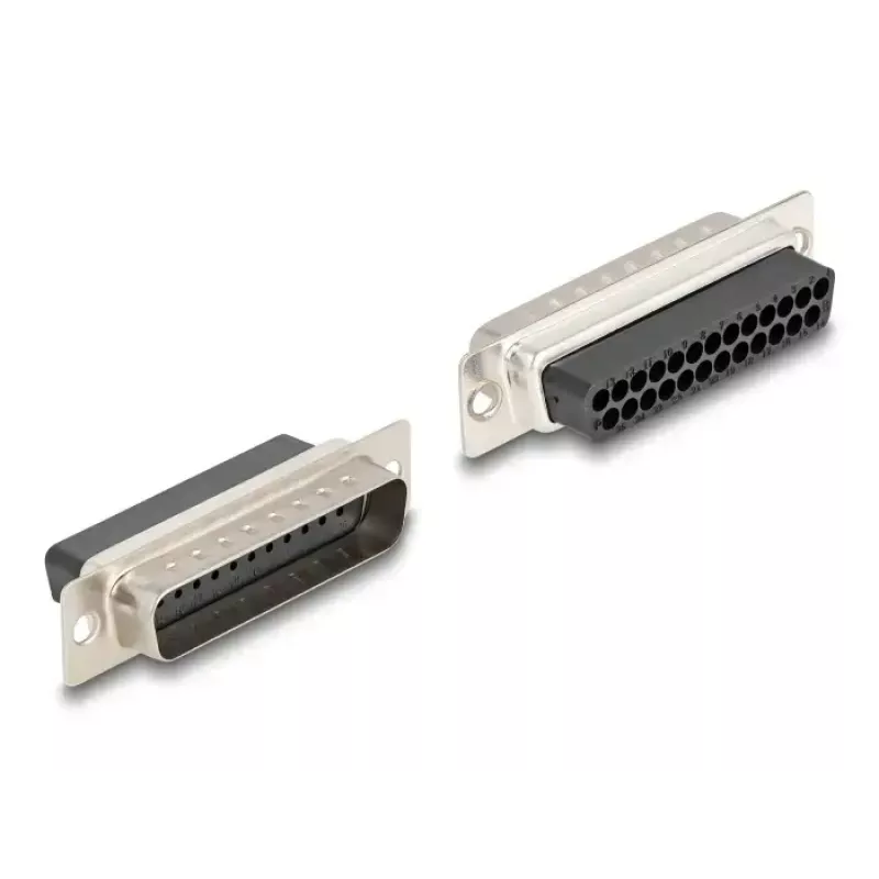 Conjunto de montagem DELOCK D-Sub 25 pinos macho para RJ12 fêmea, azul