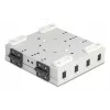 Caixa de parede em fibra ótica DELOCK 4× SC simplex ou adaptador LC duplex, caixa metálica, cinzento
