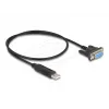 Adaptador DeLOCK 67381 USB 2.0 para RS-232 DB9 série 0,5 m