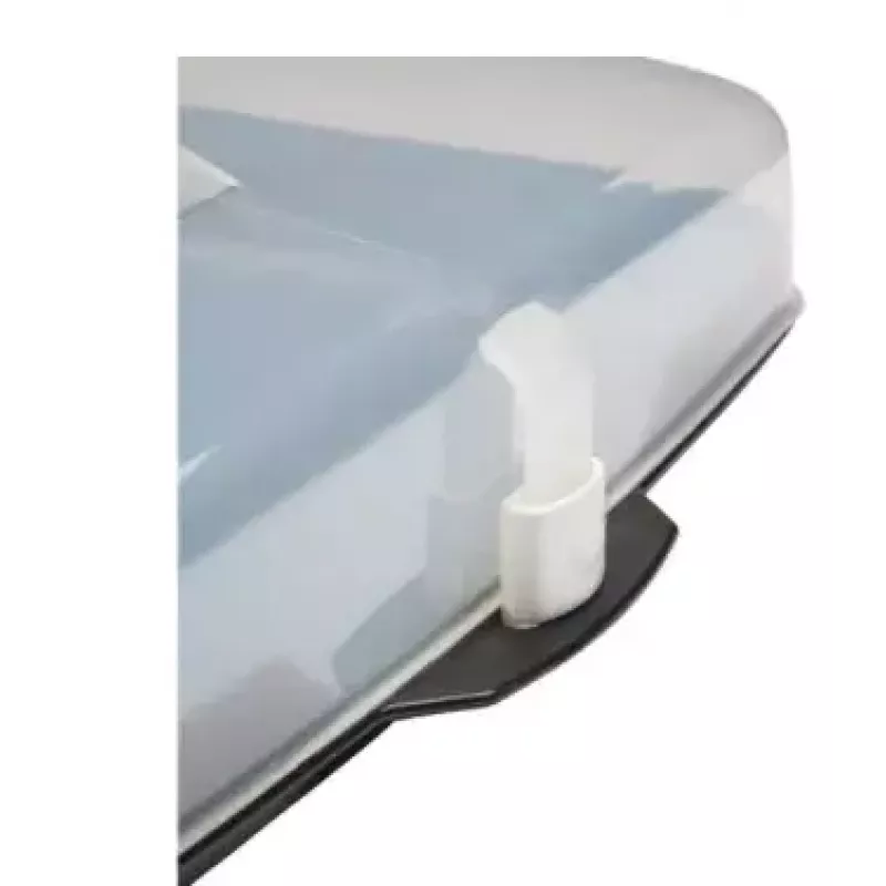 Hama 00111497 tabuleiro de servir retangular preto, transparente