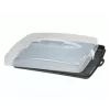Hama 00111497 tabuleiro de servir retangular preto, transparente