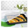 Hama 00111497 tabuleiro de servir retangular preto, transparente