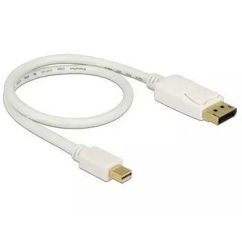 Cabo Mini DisplayPort para DisplayPort DeLOCK 83985 0,5 m branco