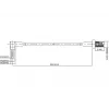 Cabo de sinal DeLOCK 88466 0,2 m preto dourado prateado