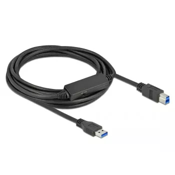 Cabo USB DeLOCK 85379 USB 3.2 Gen 1 5 m USB A USB B preto