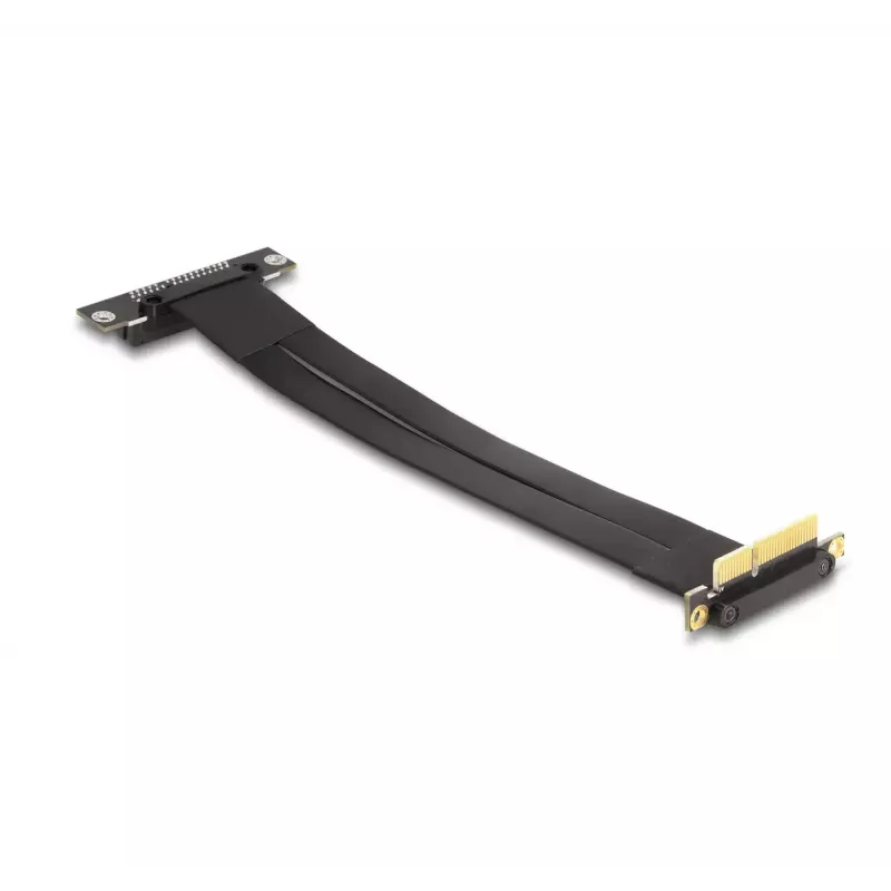 Placa riser DeLOCK PCI Express x4 macho 90° angular para slot x4 90° angular com cabo 30 cm