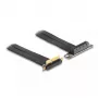 Placa riser DeLOCK PCI Express x4 macho 90° angular para slot x4 90° angular com cabo 30 cm