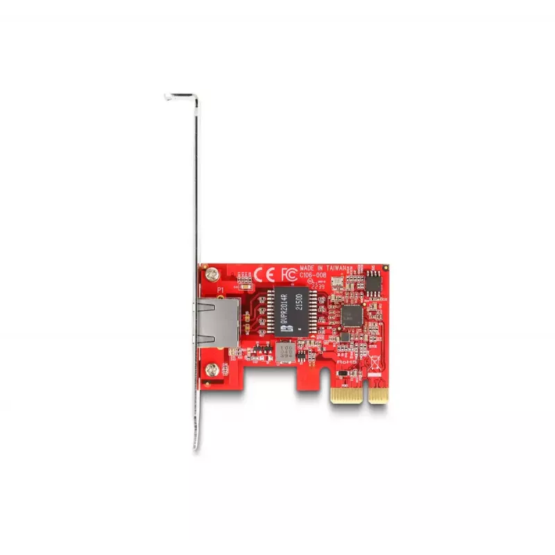 Placa DeLOCK PCI Express x1 para 1 x RJ45 2,5 Gigabit LAN i225 NBASE-T Low Profile
