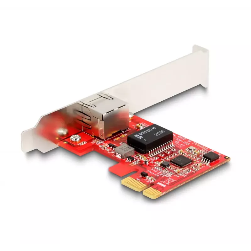 Placa DeLOCK PCI Express x1 para 1 x RJ45 2,5 Gigabit LAN i225 NBASE-T Low Profile