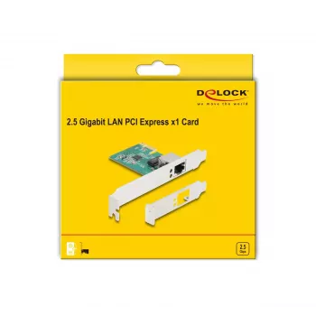 Placa DeLOCK PCI Express x1 1 x RJ45 2,5 Gigabit LAN RTL8125