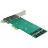 Adaptador DeLOCK 2x 67-pin M.2 Key B - 2x SATA 7-pin