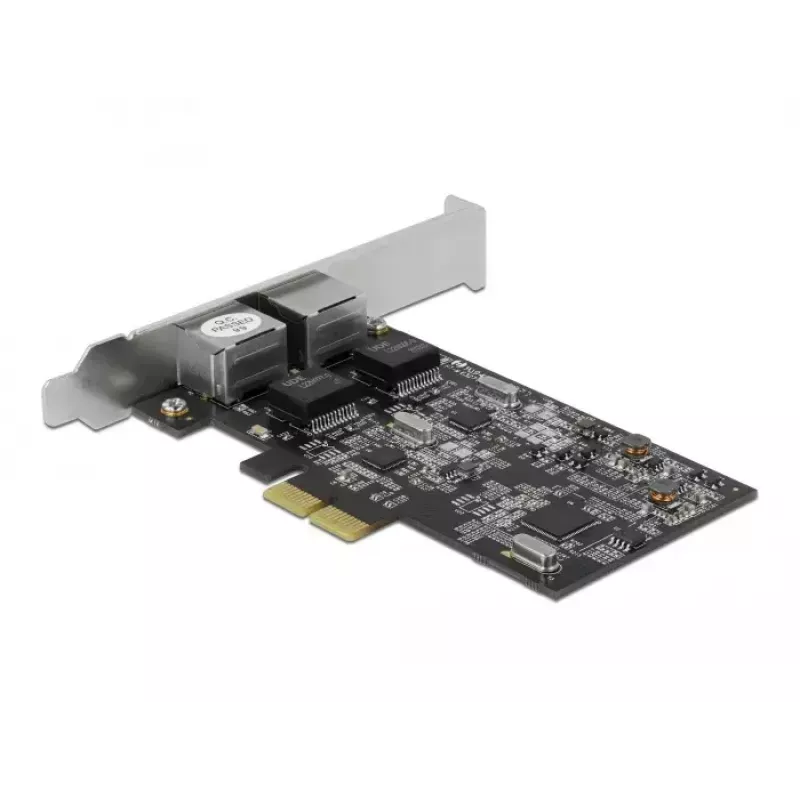 Placa DeLOCK PCI Express x2 para 2 x RJ45 2.5 Gigabit LAN RTL8125