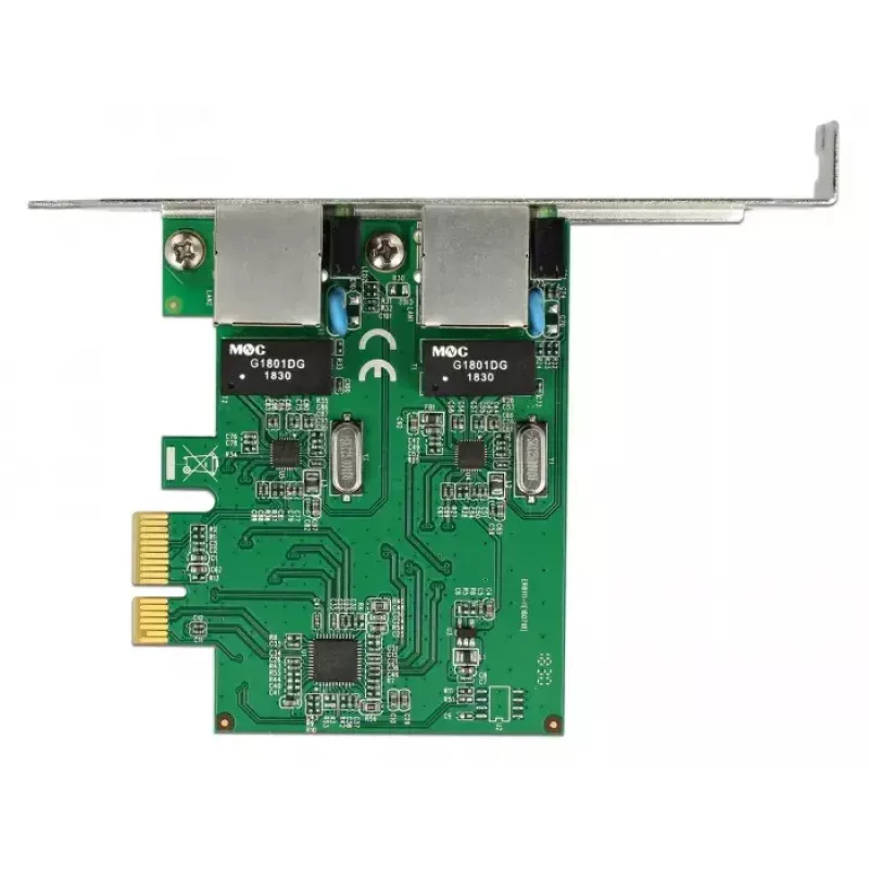 DeLOCK 89999 placa PCI Express x1 Dual Gigabit LAN, 2x RJ45, RTL8111