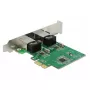 DeLOCK 89999 placa PCI Express x1 Dual Gigabit LAN, 2x RJ45, RTL8111