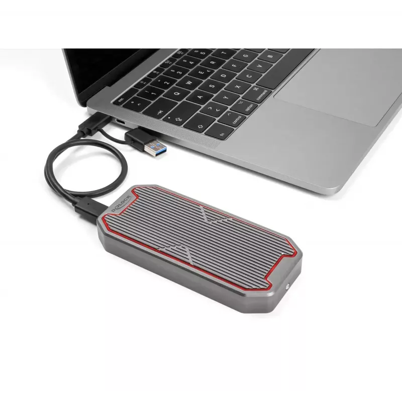 Caixa para SSD DeLOCK 42015 cinzento M.2 20 Gbit/s USB Type-C