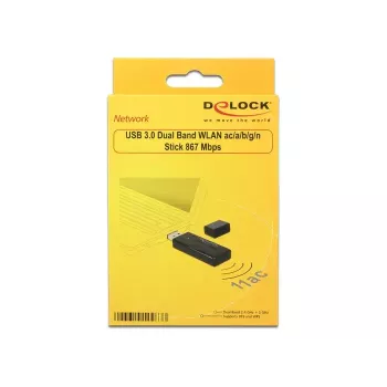 Placa de rede DeLOCK 12463 WLAN 867 Mbit/s