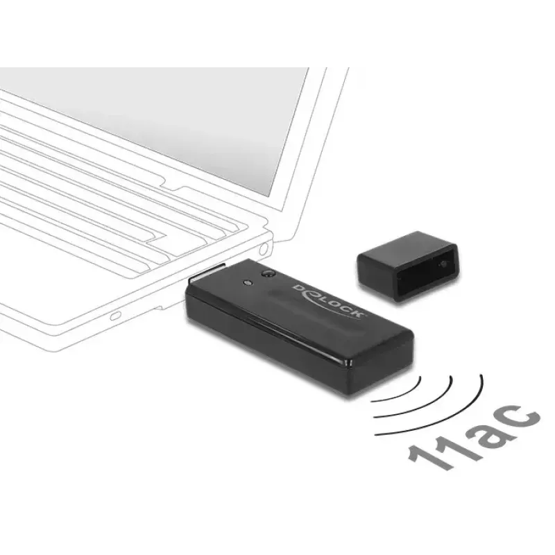 Placa de rede DeLOCK 12463 WLAN 867 Mbit/s