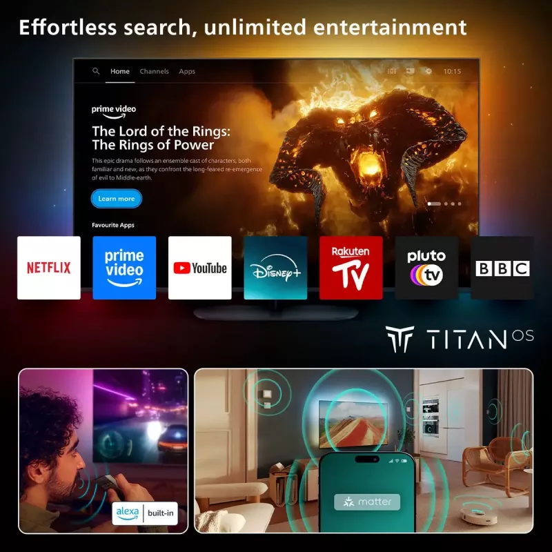 Televisor Philips 77OLED760/12 77 polegadas 4K Ultra HD OLED 3840 x 2160