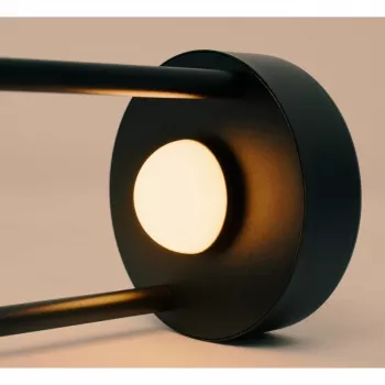Techly I-LAMP-TABLE1 candeeiro de mesa lâmpada não substituível 3 W LED preto