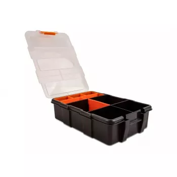 Caixa de arrumação DeLOCK 18419 11 compartimentos 220x155x60mm laranja/preto