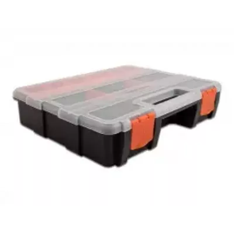 Caixa de arrumação DeLOCK 18416 21 compartimentos 290x220x60mm laranja preto