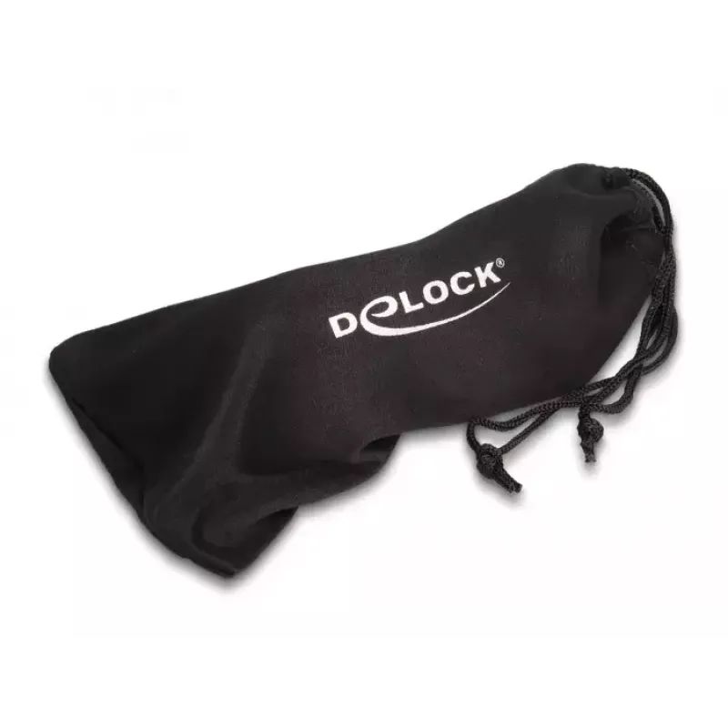 Óculos de proteção DeLOCK 90559 lentes transparentes preto transparente