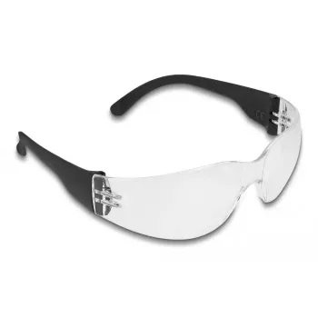 Óculos de proteção DeLOCK 90559 lentes transparentes preto transparente