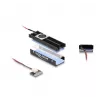 Dissipador de calor DeLOCK com ventoinha para M.2 SSD 2280 preto alumínio