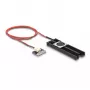 Dissipador de calor DeLOCK com ventoinha para M.2 SSD 2280 preto alumínio