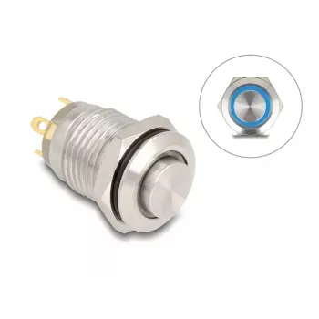 Painel de botões de pressão DeLOCK 20984 prateado 230V 3A