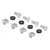 Conjunto de montagem DELOCK 67281 — acessório para racks metálicos, preto, conjunto universal de 2 peças