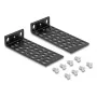 Conjunto de montagem DELOCK 67281 — acessório para racks metálicos, preto, conjunto universal de 2 peças