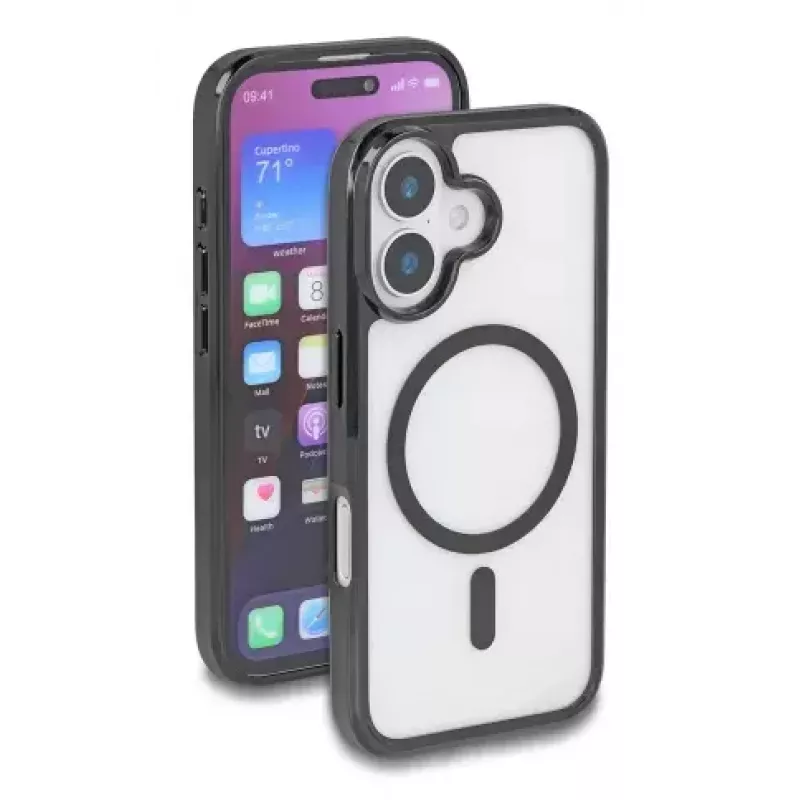 Capa para telemóvel DELOCK 81266 para Apple iPhone 16, tipo capa, compatível com ecrã de 15,5 cm (6,1