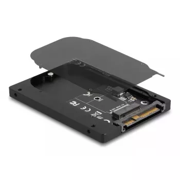 Caixa para SSD DeLOCK 63379 preto M.2 suporte para 1 unidade