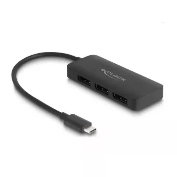 Splitter USB Type-C DeLOCK DP Alt Mode para 3 x DisplayPort MST 4K 60 Hz