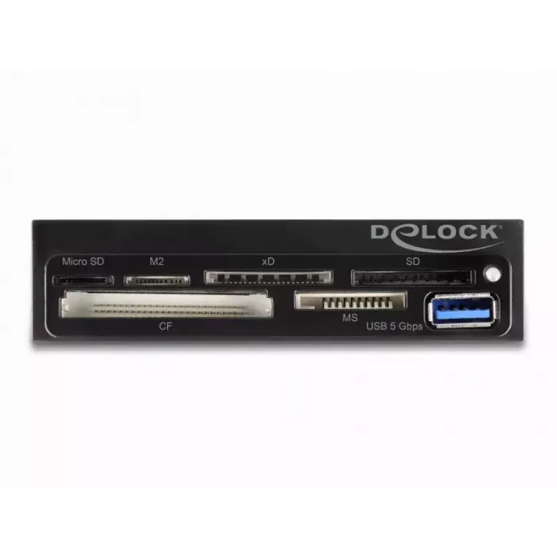 Leitor de cartões interno DeLOCK 91759 preto cinzento CF MMC MS