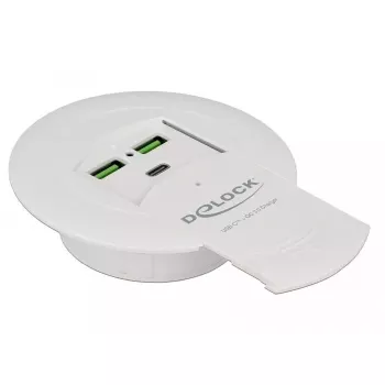 Carregador DeLOCK 64065 carregador de dispositivos móveis smartphone branco