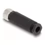 Conector DeLOCK M8 codificação A 3 pinos fêmea ligação por parafuso