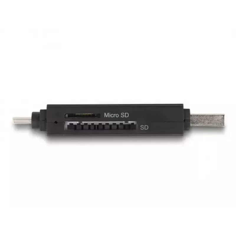 Leitor de cartões DeLOCK 91004 USB 3.2 Gen 1 Type-A Type-C preto