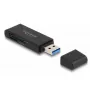 Leitor de cartões DeLOCK 91002 USB preto MicroSD SD SDHC SDXC 5000 Mbit/s
