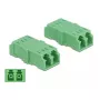 Acoplador de fibra ótica DeLOCK LC duplex fêmea para LC duplex fêmea 4 unid.