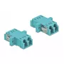 Adaptador de fibra ótica DELOCK LC fêmea–fêmea OM3 duplex (pack de 2)