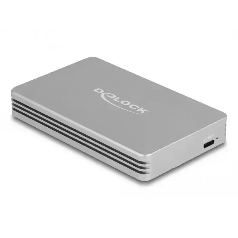 Caixa para SSD DeLOCK 42018 prateado M.2 40 Gbit/s USB Type-C
