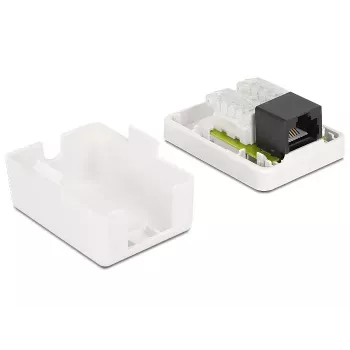 Caixa de superfície DeLOCK 86248 branco 52mm x 25,5mm x 39mm