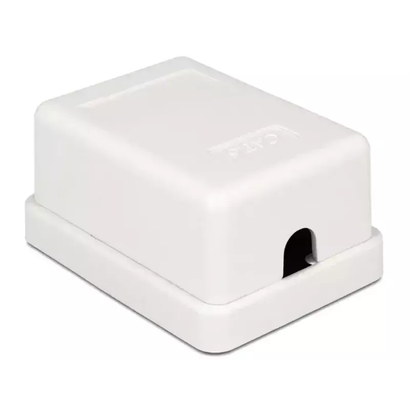 Caixa de superfície DeLOCK 86248 branco 52mm x 25,5mm x 39mm